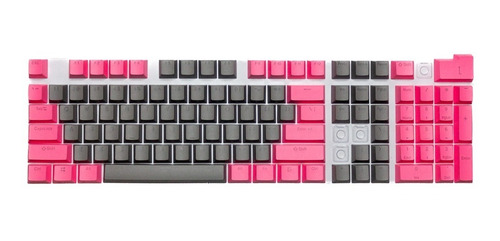 Imagen 3 de 3 de Keycaps Set Color Fucsia + Gris