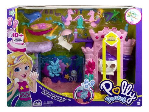 Polly Pocket Muñeca Set De Juego Aventura En El Mar