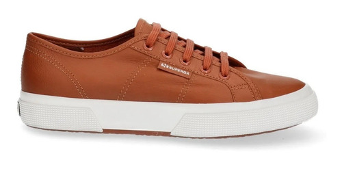 Zapatillas Hombre Superga Nappaleau Cuero Original Marrón