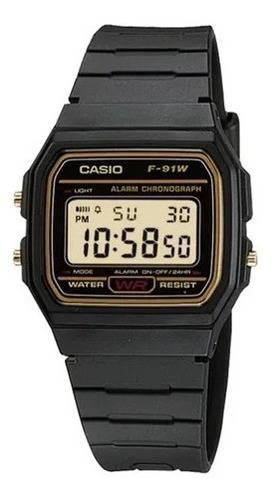  Casio F-91wg-9 Vintage Pulsadores Dorados