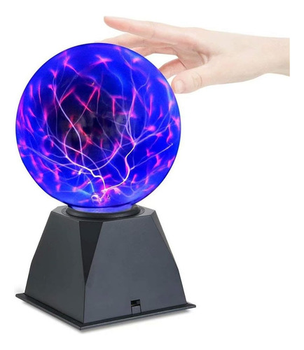 Hooyi 4 Pulgadas Magic Plasma Ball Touch Sound Sensitive Pla