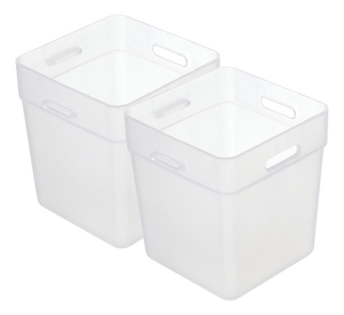 Caja Organizadora Para Refrigerador De 2 Piezas, Blanco