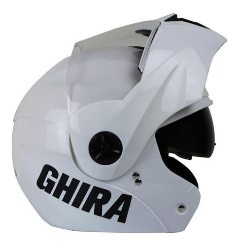 Imagen 5 de 6 de Casco Moto Abatible Ghira Gh1000 Con Gafas Certificado Dot