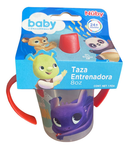 Nuby Taza Entrenadora Con Asas Baby Dreamworks 150 Ml, +24m