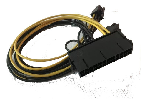 Cable Adapta Psu 24 Pin A Doble Pci-express 6 Pines Riser