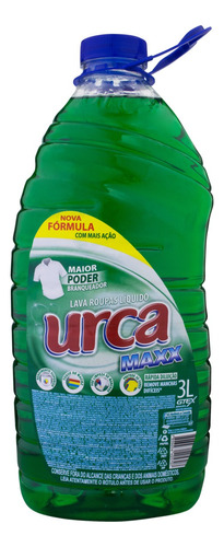 Lava-Roupas Líquido Verde Urca Maxx Galão 3l