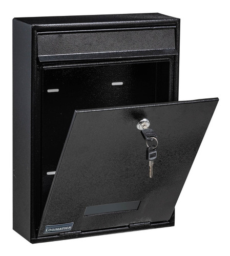 Imagen 2 de 3 de Buzón De Pared Con Llave Cartas Cartero 35x26x8 Cerradura
