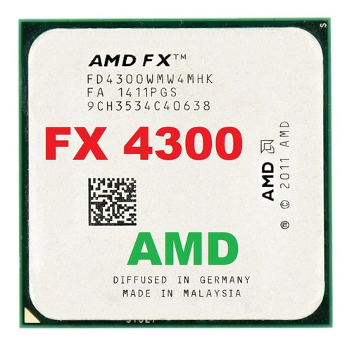 Imagem 1 de 4 de Processador Amd Fx-4300 3.8 Ghz Black Edition + Pasta Termic