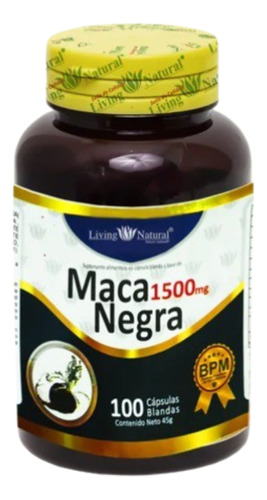 Maca Negra Softgels 100 Unidades 