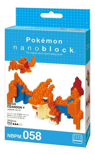 Nanlock Pokémon Mega Charizard Y, Kit De Construcción De La