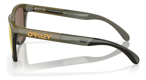Óculos De Sol Oakley Frogskins Range Dark Brush Lentes Prizm 24k Polarizada OO9284-0855