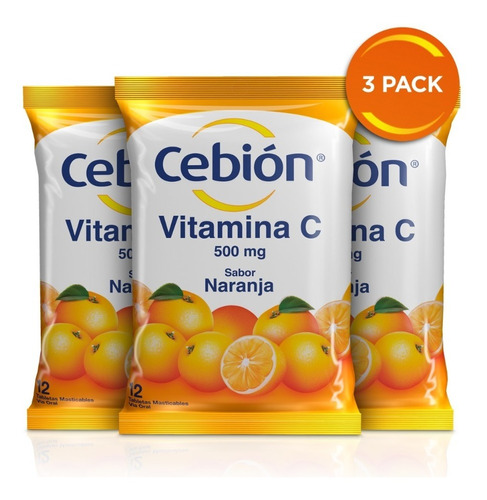 Oferta Cebion Masticable Naranja - Unidad a $22000