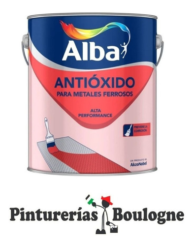 Alba Fondo Antioxido Alta Performance Rojo. 4 Lts. Boulogn