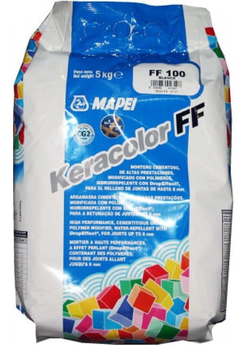 Pastina Keracolor Ff Color Blanco Caja De 4unx5kg Mapei 