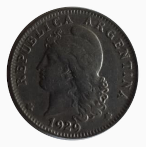Moneda Argentina 1929 20 Centavos