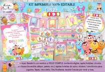 Comprar Kit Imprimible Candy Bar Bichi Kids Pastel 100% Editable