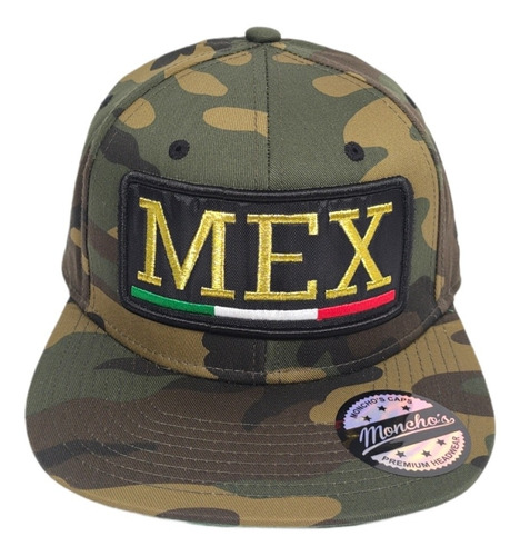 Gorra Plana Camuflaje México 3d.