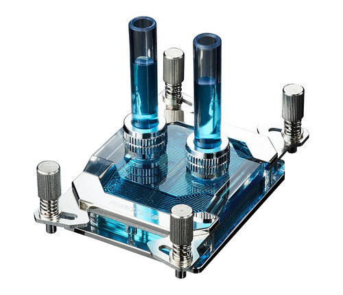 Phanteks Cpu Agua Bloque Acrílico Cubierta Rgb Led Chrome Re