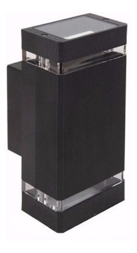 Imagen 1 de 4 de Aplique De Exterior Mao Bidireccional Aluminio Negro