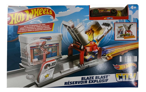 Hotwheels Explosión De Incendio Set De Juego