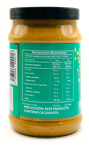 Crema De Cacahuate Crunchy Creamy 454g