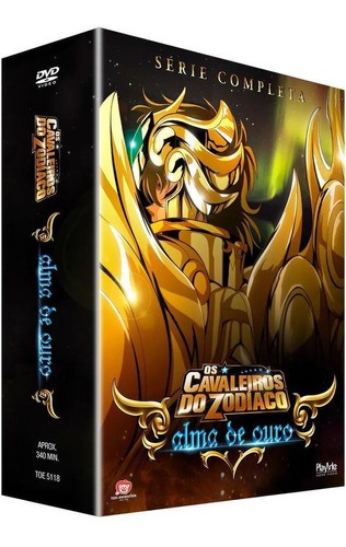 Box Dvd Os Cavaleiros Do Zodiaco Alma De Ouro Série Completa
