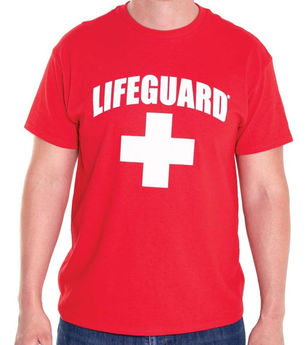 Lifeguard Polera De Manga Corta Con Cuello Redondo Con Lic