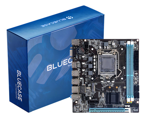Placa Mãe Bluecase Bmbh61 Ddr3 Lga 1155 Rede 1000 H61 Nvme Cor Preto