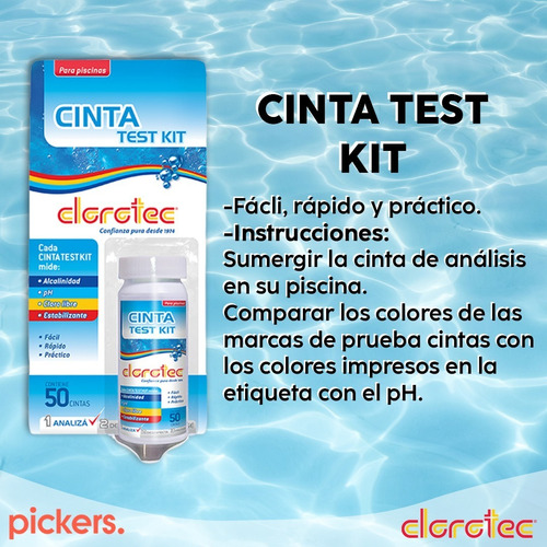Imagen 3 de 9 de Cintas Para Medir Ph Y Cloro Clorotec