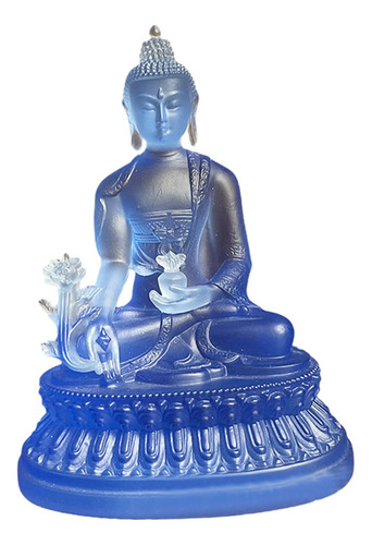 Figura Budista Azul, Adorno Para Salpicadero De Coche,