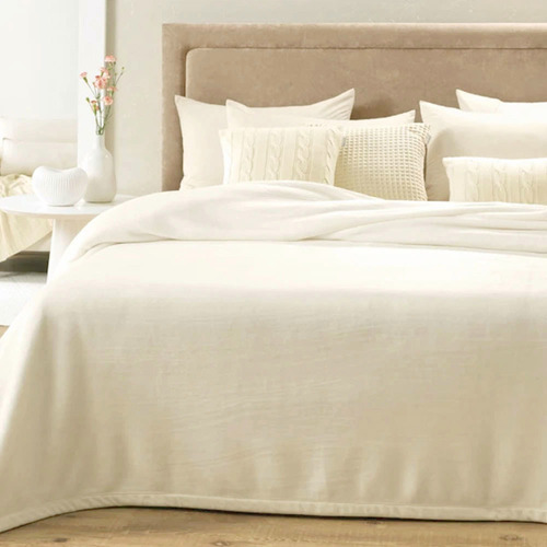 Cobertor Queen Karsten Belmond 240x260 Cm Creme - 3031430