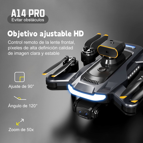 Drone 8k Cámara Dual 2 Baterias Anti-obstáculos Giro 360