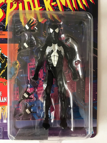 Symbiote Spiderman Black Suit Marvel Legends Retro Animated (Usado)