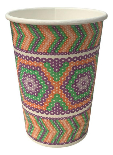 Vaso De Papel Encerado Mexicano 12 Oz C/100pz