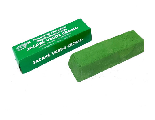Imagem 2 de 4 de Pasta De Polir Jacaré Verde Cromo 400g Abrasivo Afiar Facas