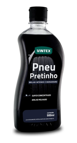 Kit Vonixx Brilha Pneus Pretinho 500ml + Aplicador