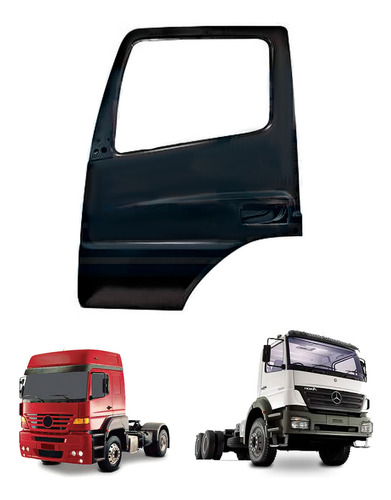 Porta Esquerdo Mb Atego Axor Ate 2012 - Macaneta Fina