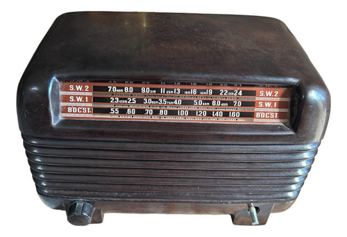 Radio Valvular Philco Bakelita Negra Modelo 48-250 