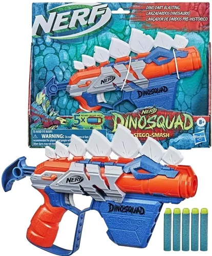 Lança Dardos Nerf Dinossauro Estegossauro Dino Squad 28cm Hasbro C/nf -  Lançadores de Dardos - Magazine Luiza