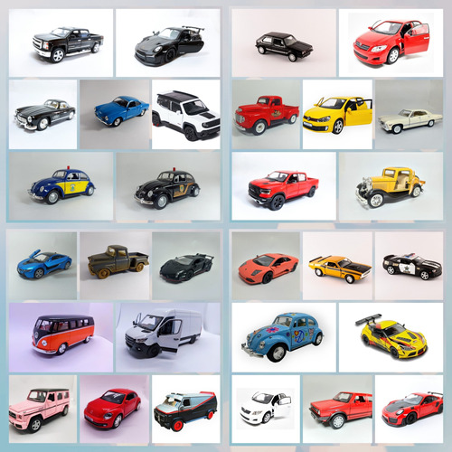 Miniatura Coleção Carrinhos Kit Com 30