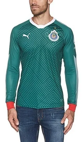 Jersey Playera Puma De Verde Manga Larga Original