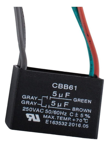 Wadoy Cbb61 - Condensador Para Ventilador De Techo (4 Cables
