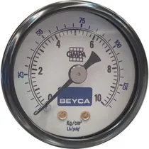 Comprar Manómetro  10 Kg\u002Fcm² 40mm Rosca 1\u002F8 Posterior Beyca Mm40-35