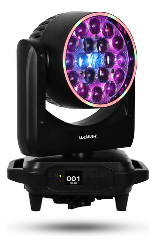 Fly Case Moving Mac Aura Borda Led 19x15w Rgbw Cmy Beam Wash