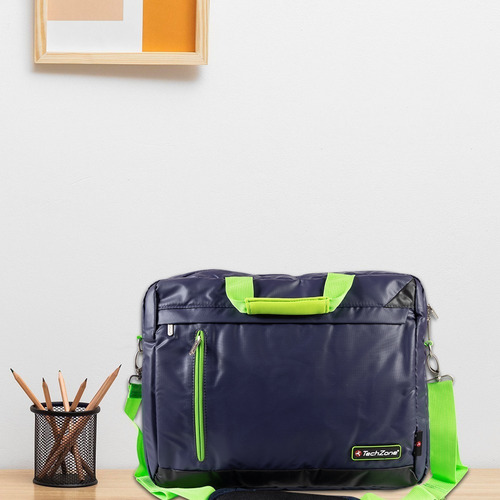 Maletín Impermeable Techzone Porta Laptop 15.6 Color Azul marino