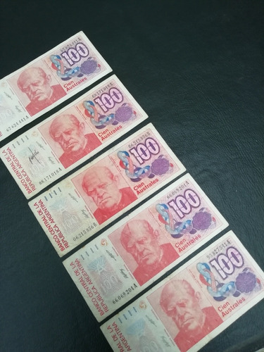 Billete Argentino 100 Australes 