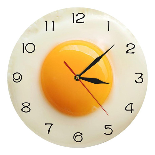 Reloj De Pared De Comedor Con Huevos Escalfados Para Comida