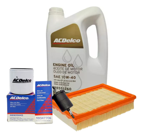 Kit Filtros + Aceite Acdelco Original 10w40 Chevrolet Celta