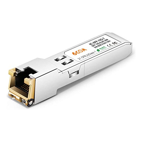 Transceptor 6com 10gbase-t Sfp+, Módulo De Cobre 10g T Rj45,