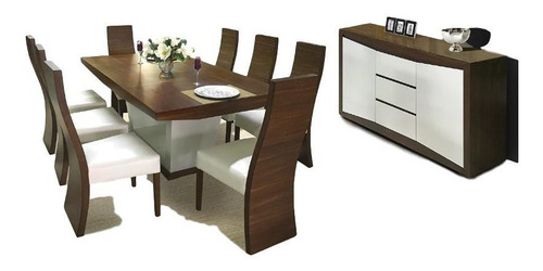 Imagen 1 de 5 de Buffet Para Comedor Tehuacan - Nogal Këssa Muebles